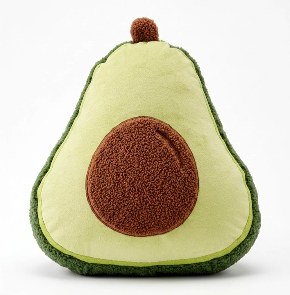 NEW Adorable Avocado Plush Decorative Pillow